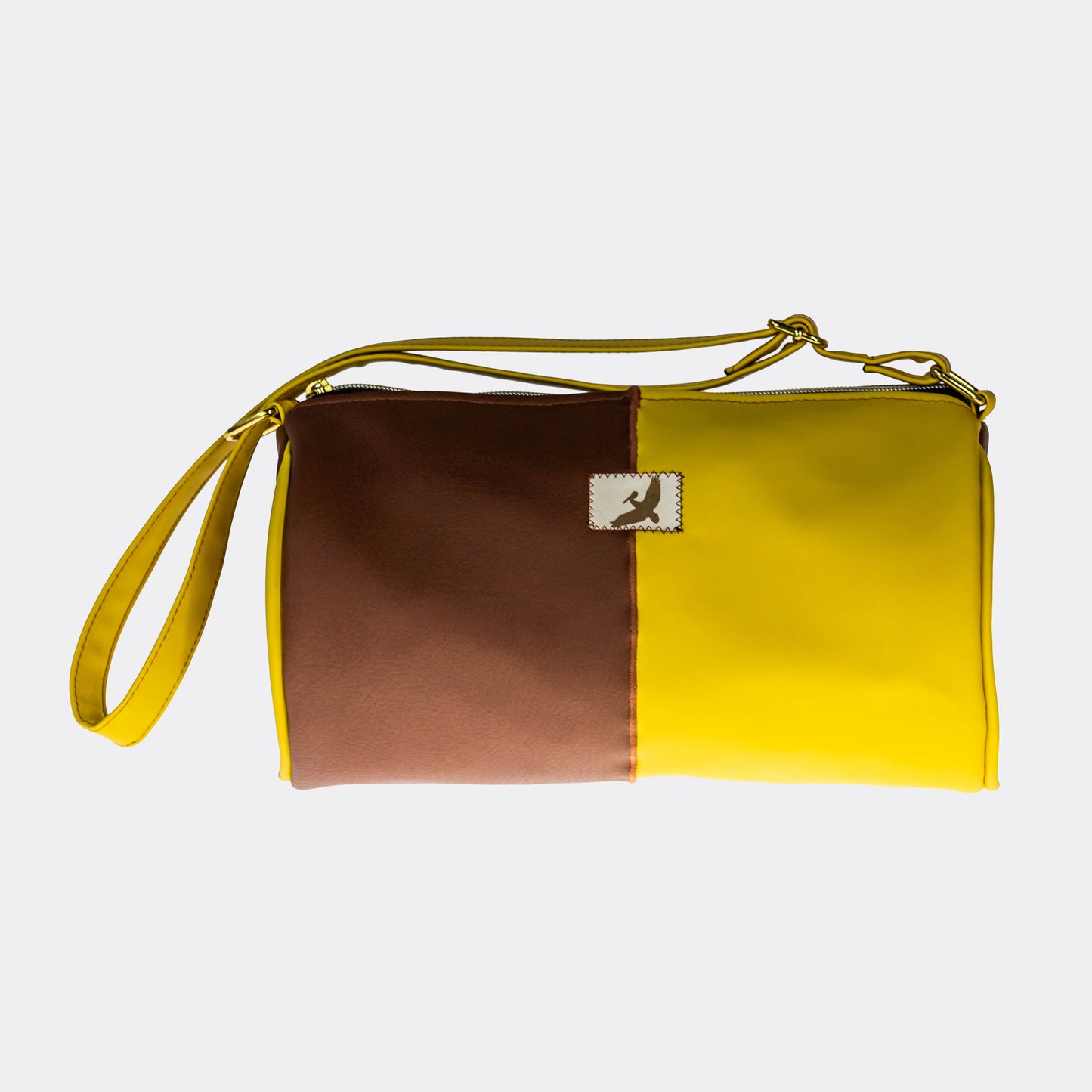 Mini Duffle Bag (Brown/Yellow)