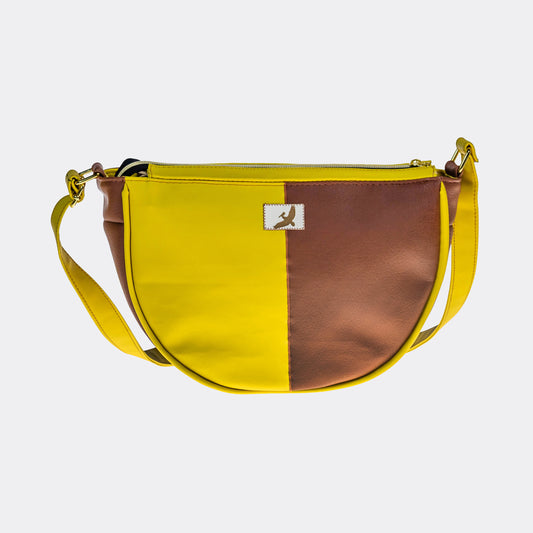 Half Moon Bag (Brown/Yellow)